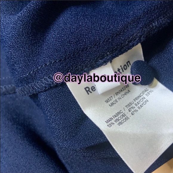 Reformation Lillet Dress Navy💕 - Picture 7 of 9